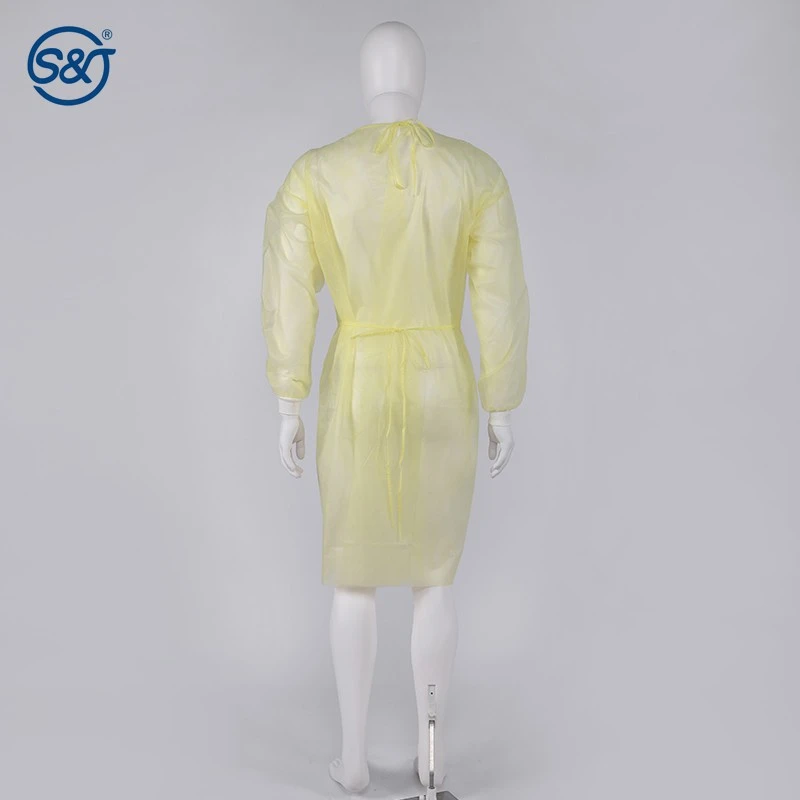yellow disposable isolation gown yellow disposable isolation gown